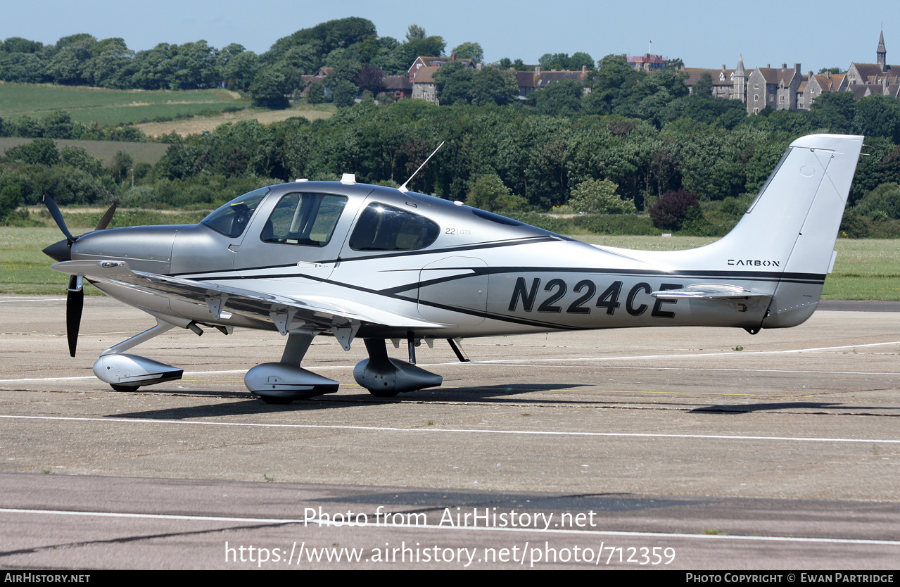 Aircraft Photo of N224CE | Cirrus SR-22 G5-GTS Carbon | AirHistory.net #712359