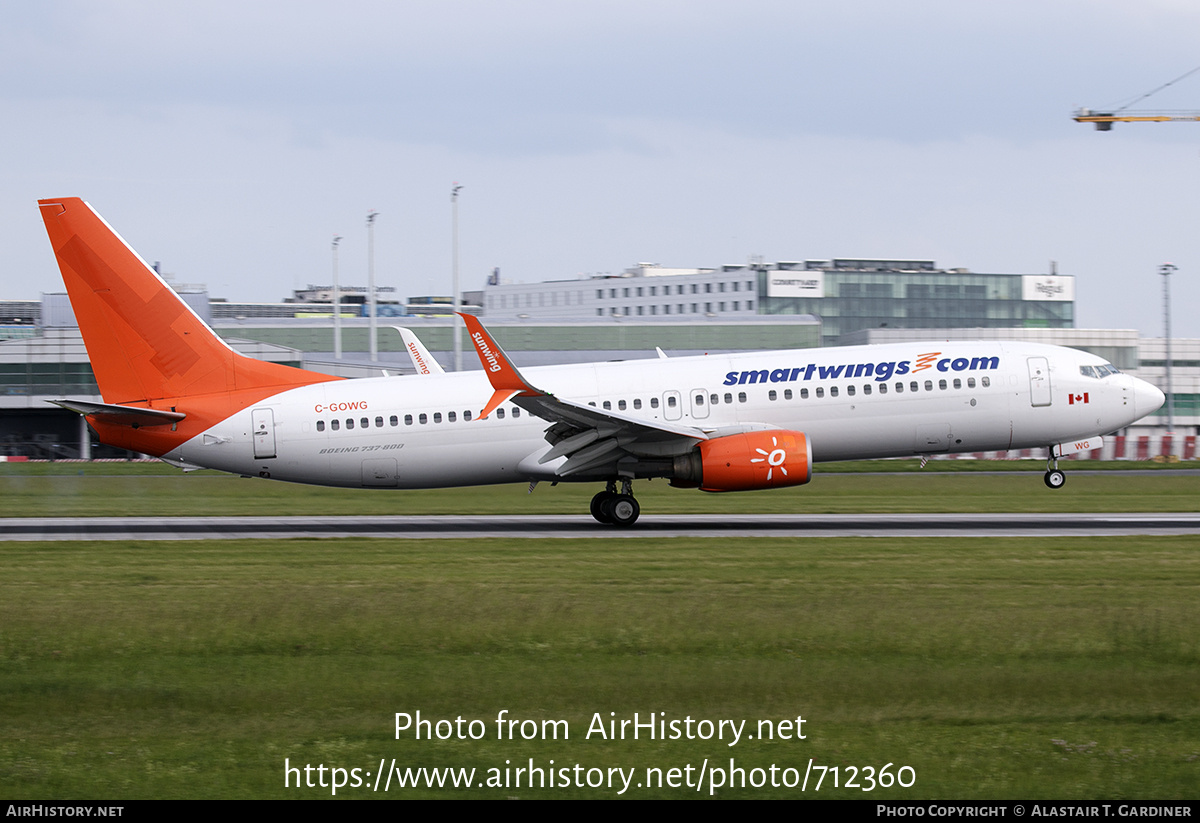 Aircraft Photo of C-GOWG | Boeing 737-86J | Smartwings | AirHistory.net #712360