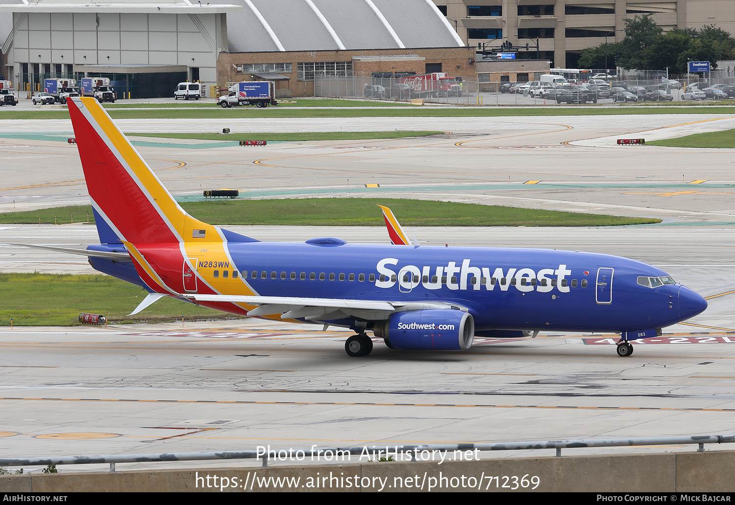 Aircraft Photo of N283WN | Boeing 737-7H4 | Southwest Airlines | AirHistory.net #712369