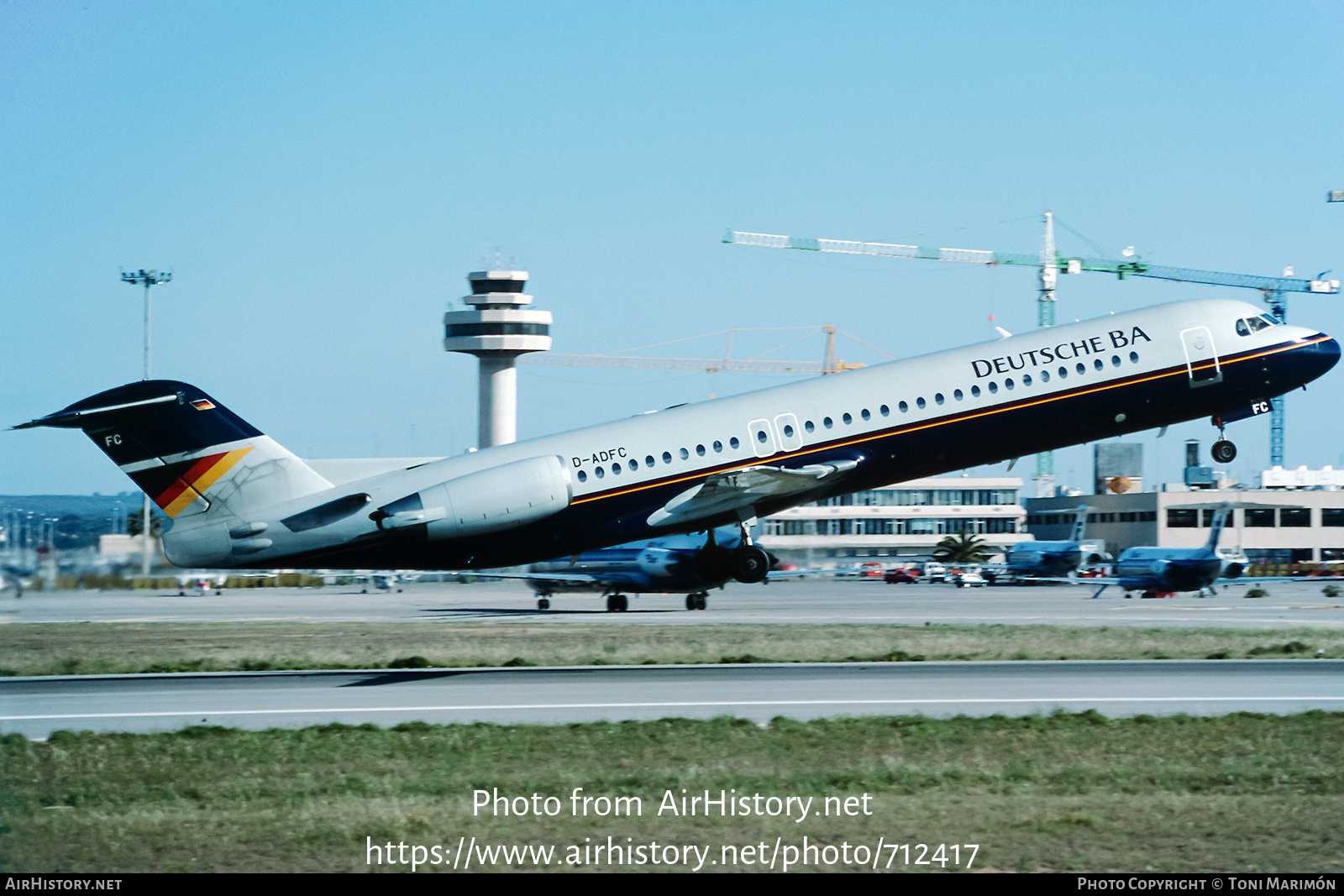 Aircraft Photo of D-ADFC | Fokker 100 (F28-0100) | Deutsche BA | AirHistory.net #712417