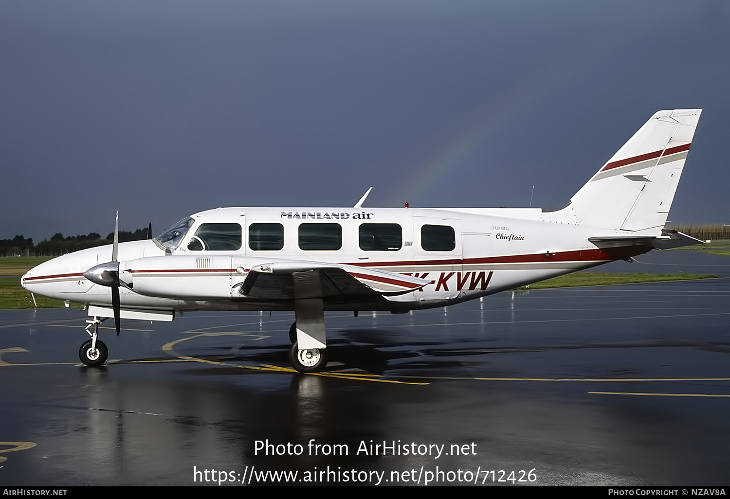 Aircraft Photo of ZK-KVW | Piper PA-31-350 Navajo Chieftain | Mainland Air | AirHistory.net #712426