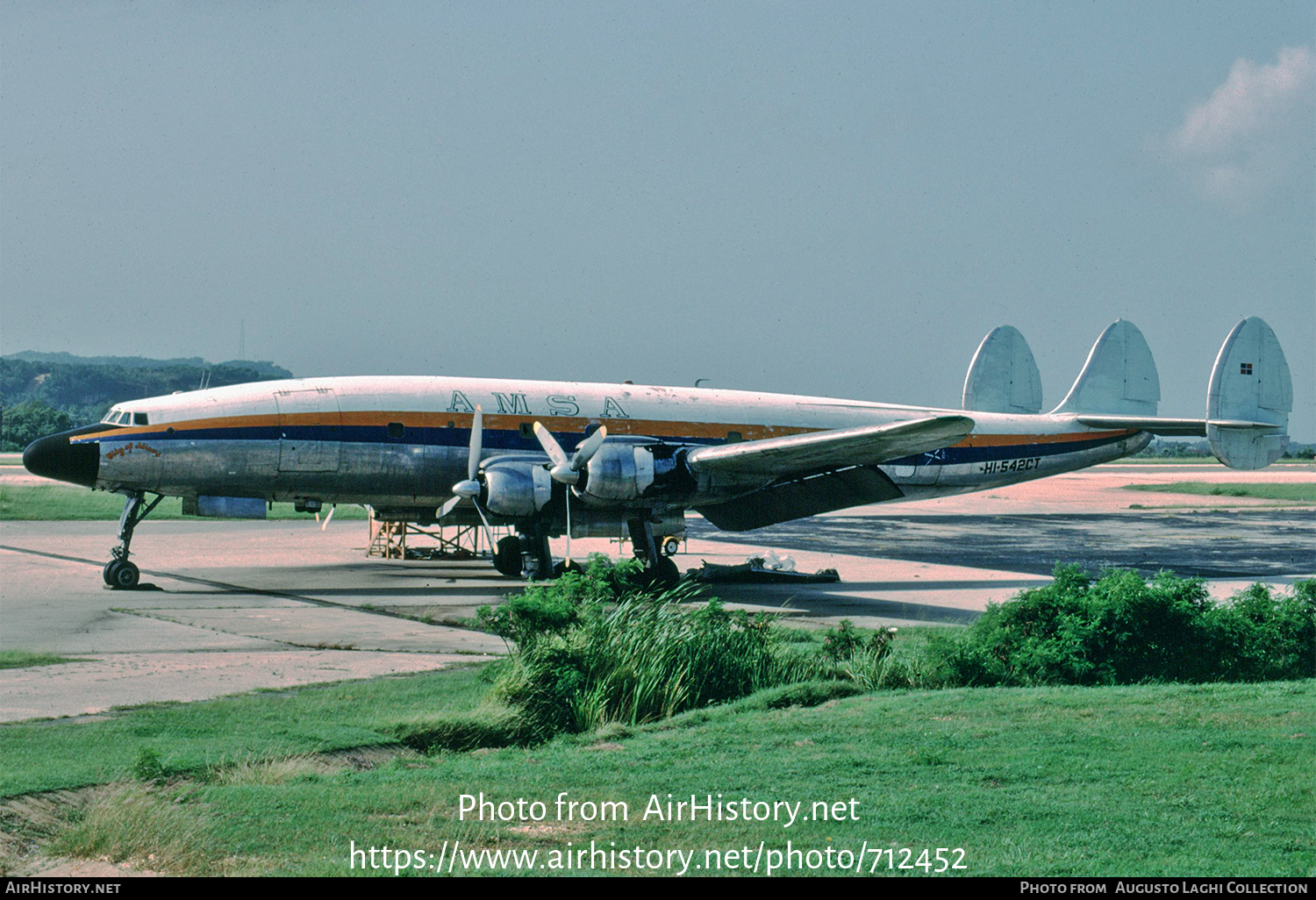 Aircraft Photo of HI-542CT | Lockheed L-1049H/06 Super Constellation | AMSA - Aerolíneas Mundo | AirHistory.net #712452