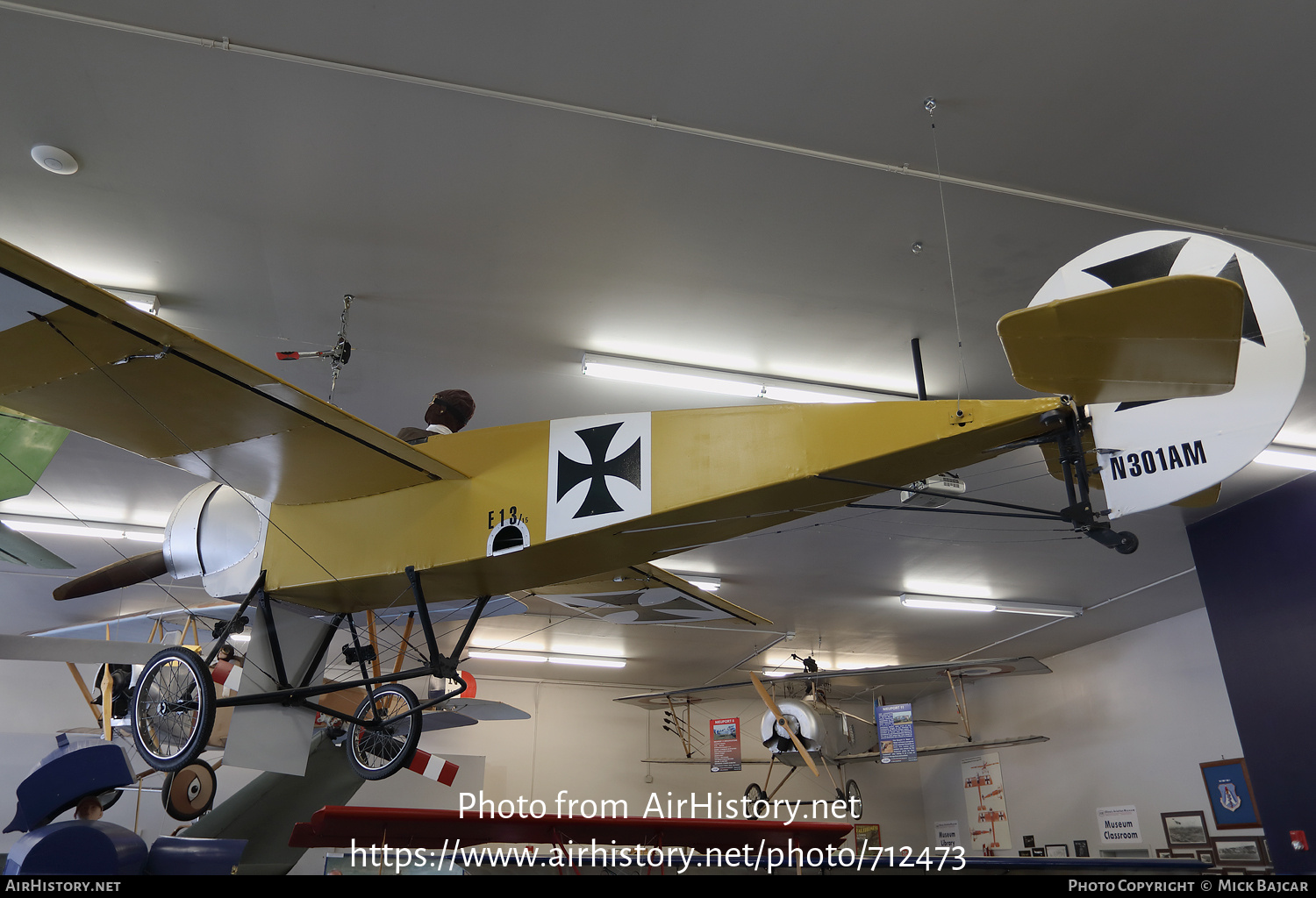 Aircraft Photo of E13/15 / N301AM | Fokker E.III Eindecker (replica) | Germany - Air Force | AirHistory.net #712473