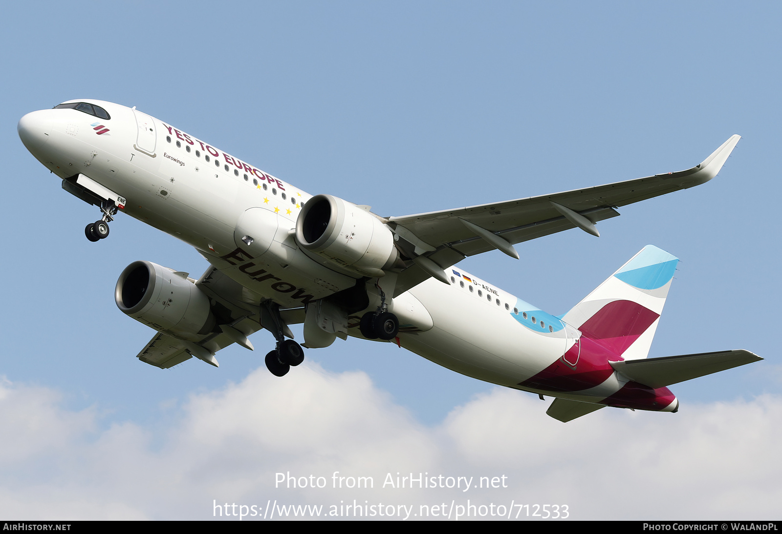 Aircraft Photo of D-AENE | Airbus A320-251N | Eurowings | AirHistory.net #712533