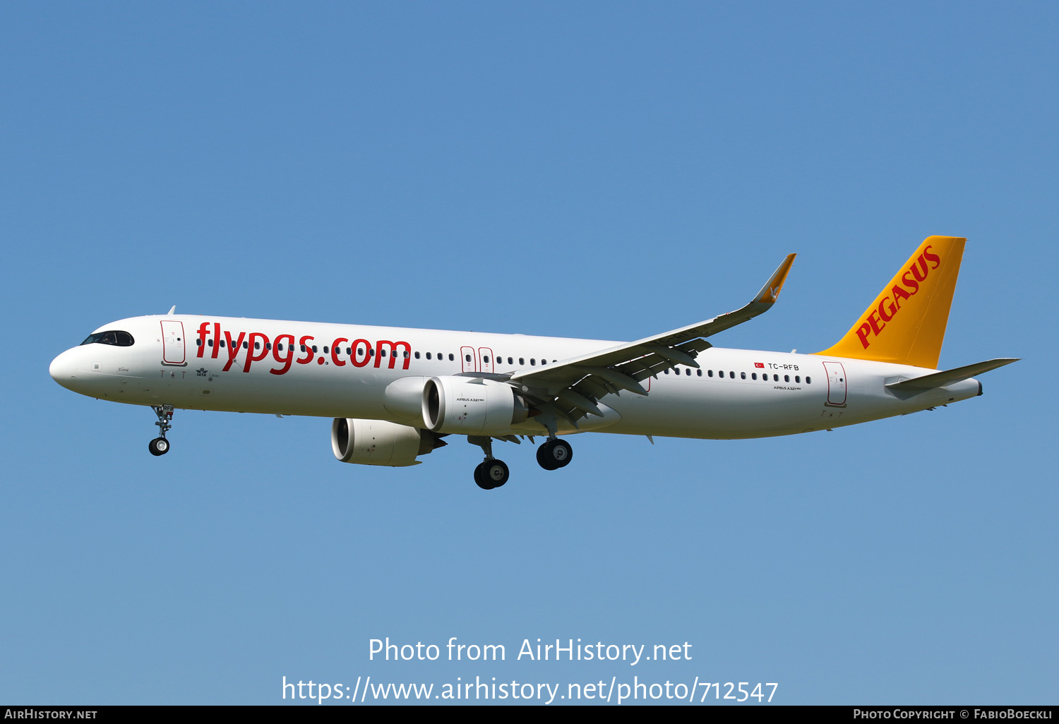 Aircraft Photo of TC-RFB | Airbus A321-251NX | Pegasus Airlines | AirHistory.net #712547