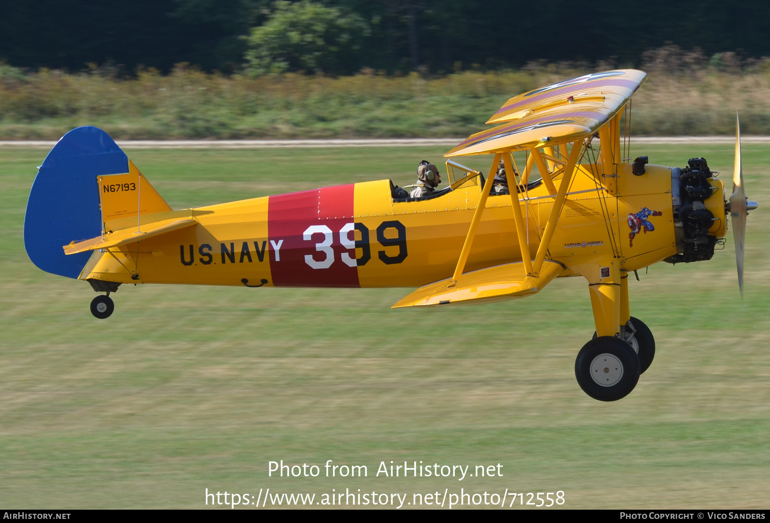 Aircraft Photo of N67193 | Boeing N2S-5 Kaydet (E75) | USA - Navy | AirHistory.net #712558