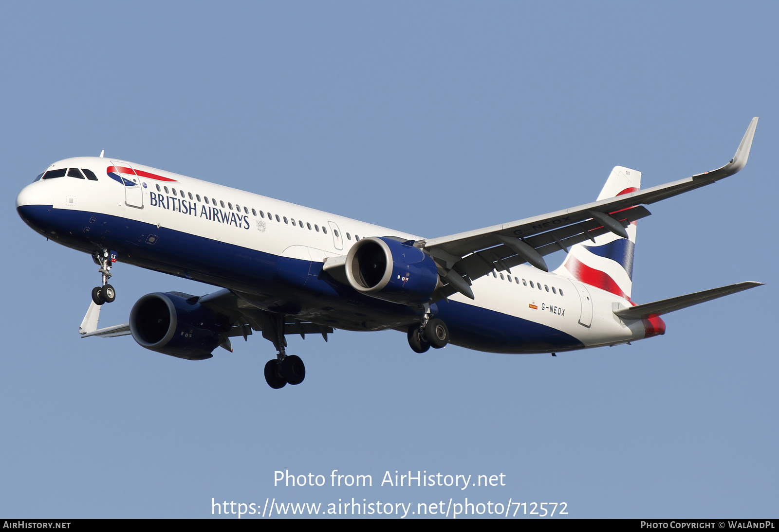 Aircraft Photo of G-NEOX | Airbus A321-251NX | British Airways | AirHistory.net #712572