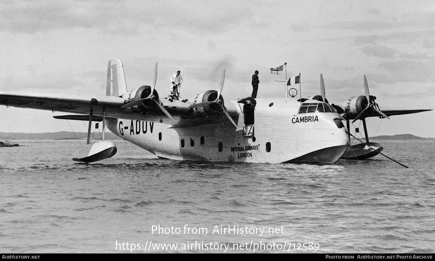 Aircraft Photo of G-ADUV | Short S-23 Empire | Imperial Airways | AirHistory.net #712589