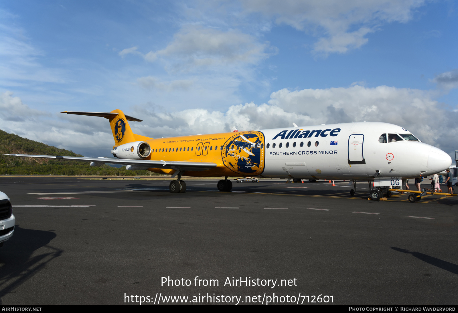 Aircraft Photo of VH-UQG | Fokker 100 (F28-0100) | Alliance Airlines | AirHistory.net #712601