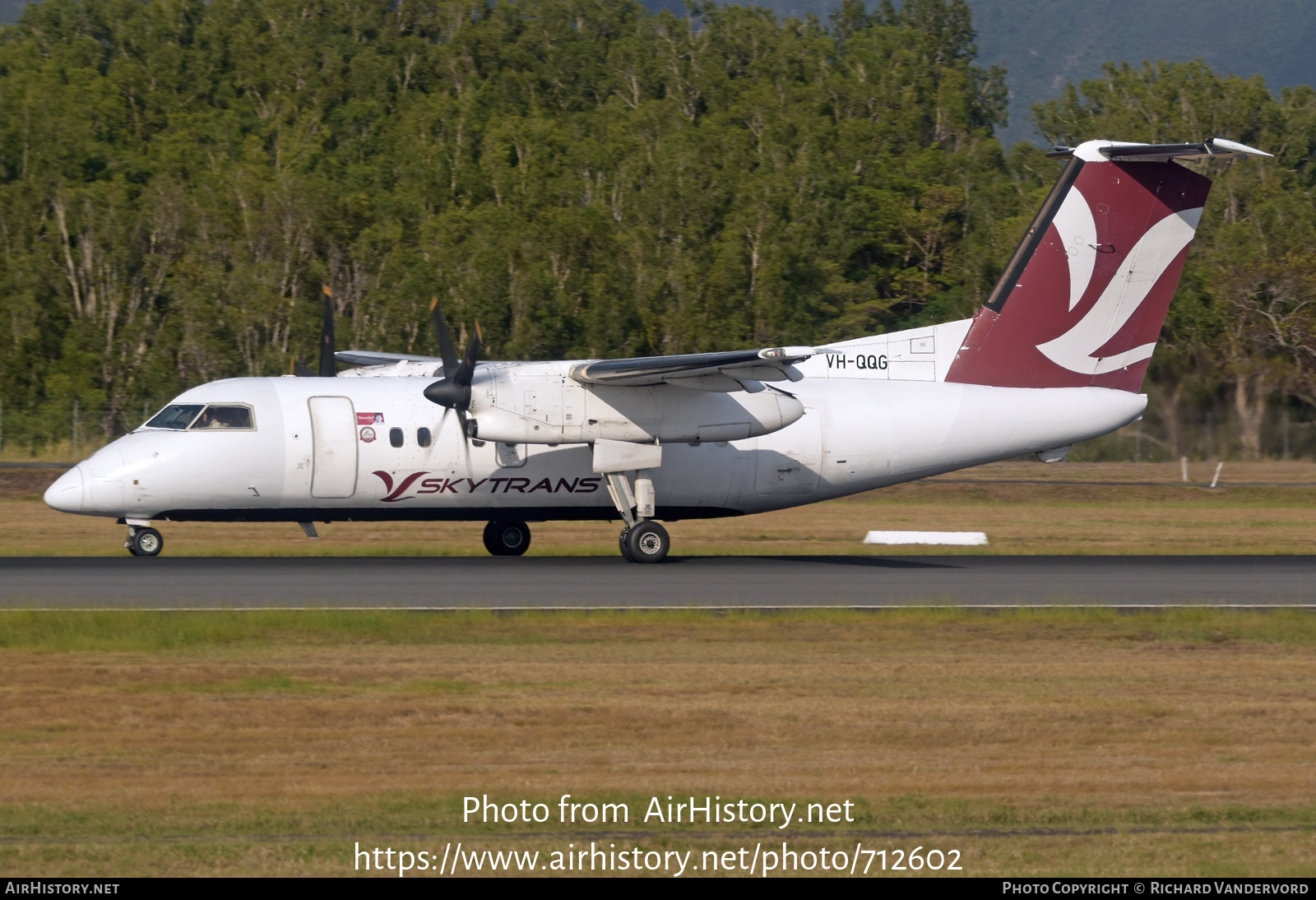 Aircraft Photo of VH-QQG | De Havilland Canada DHC-8-100 Dash 8 | Skytrans Airlines | AirHistory.net #712602