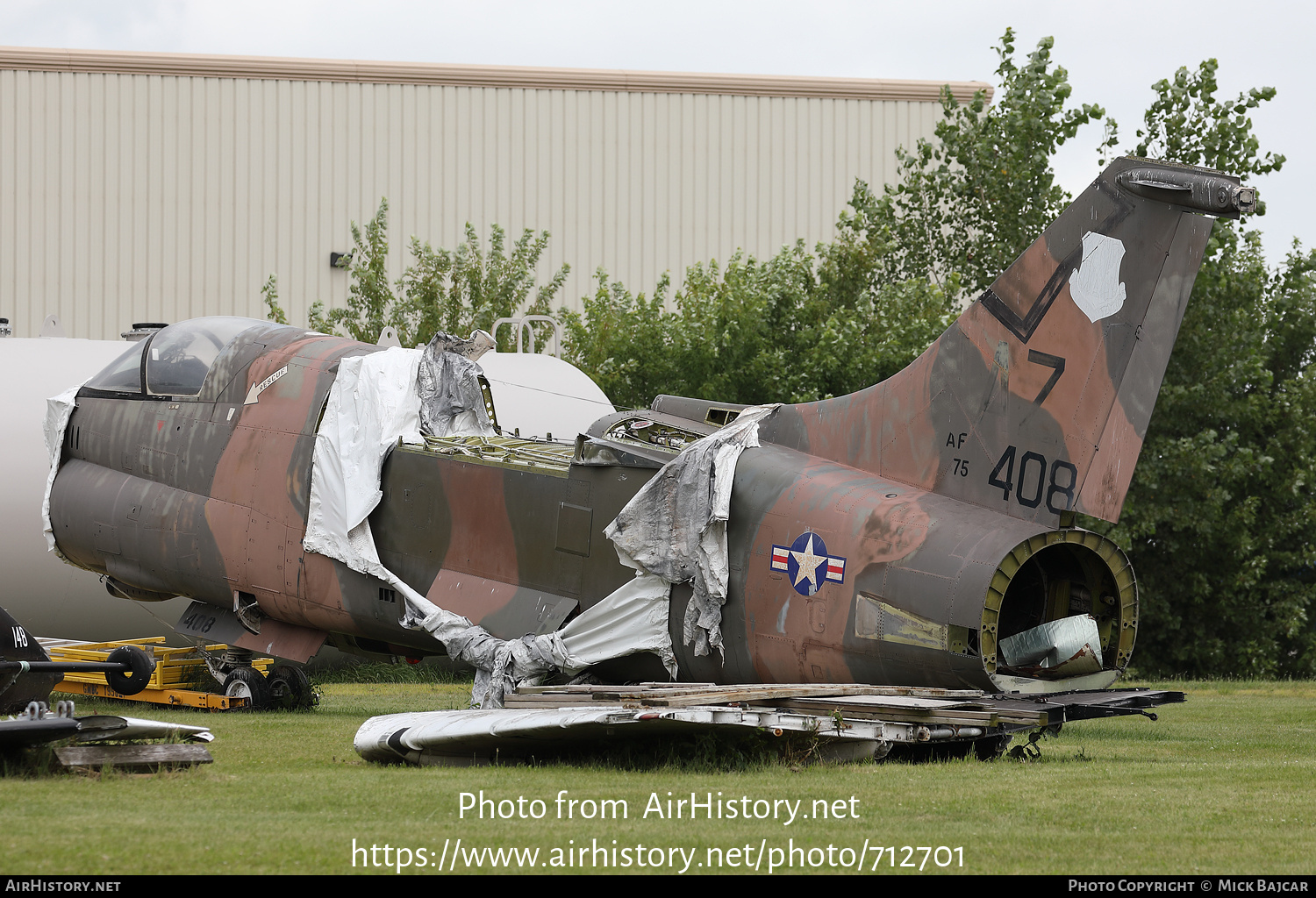 Aircraft Photo of 75-0408 / AF75-408 | Vought A-7D Corsair II | USA - Air Force | AirHistory.net #712701