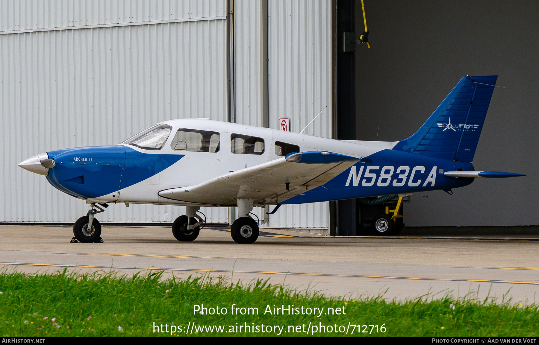 Aircraft Photo of N583CA | Piper PA-28-181 Archer TX | Coast Flight Training | AirHistory.net #712716