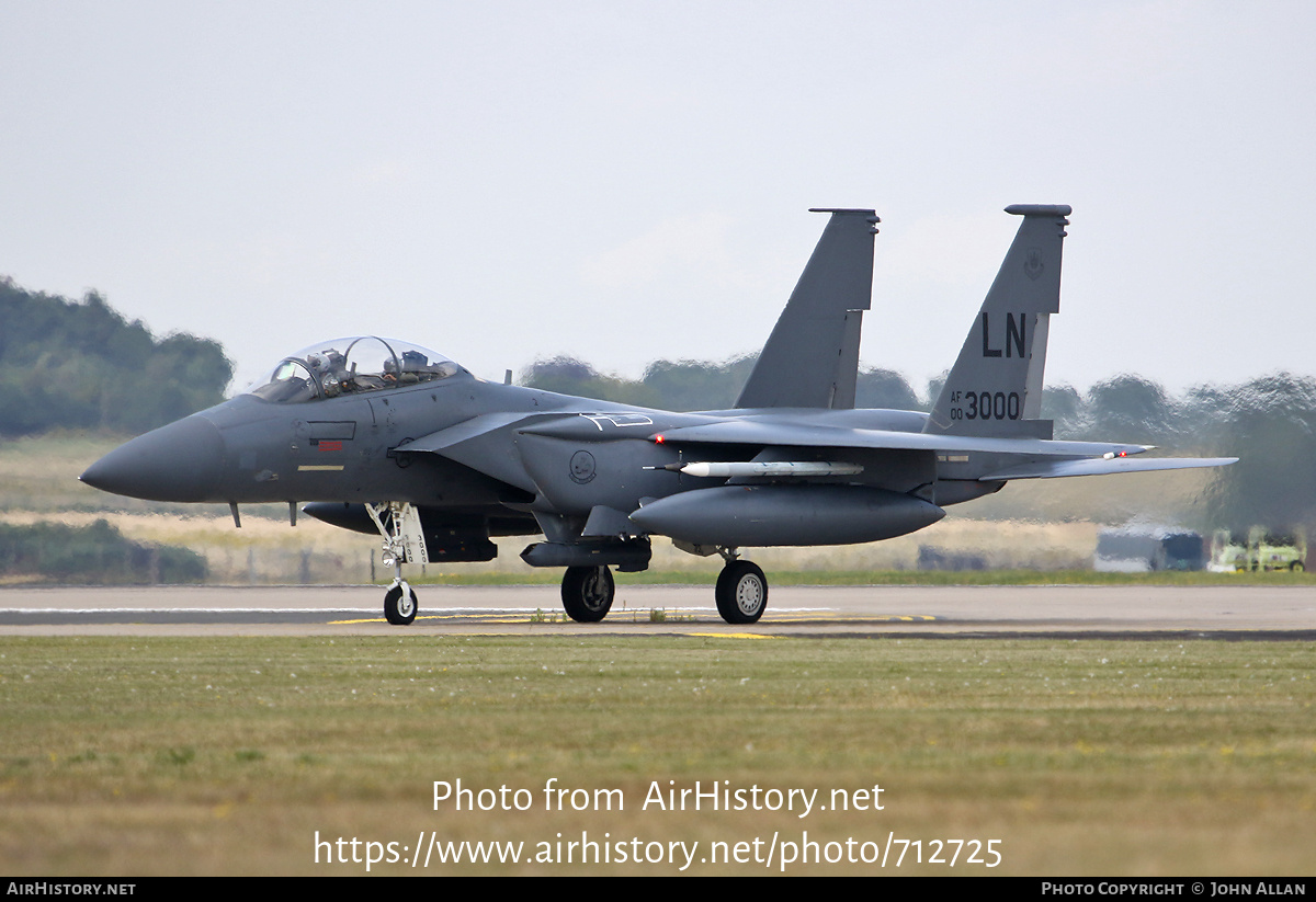 Aircraft Photo of 00-3000 / AF00-3000 | Boeing F-15E Strike Eagle | USA - Air Force | AirHistory.net #712725