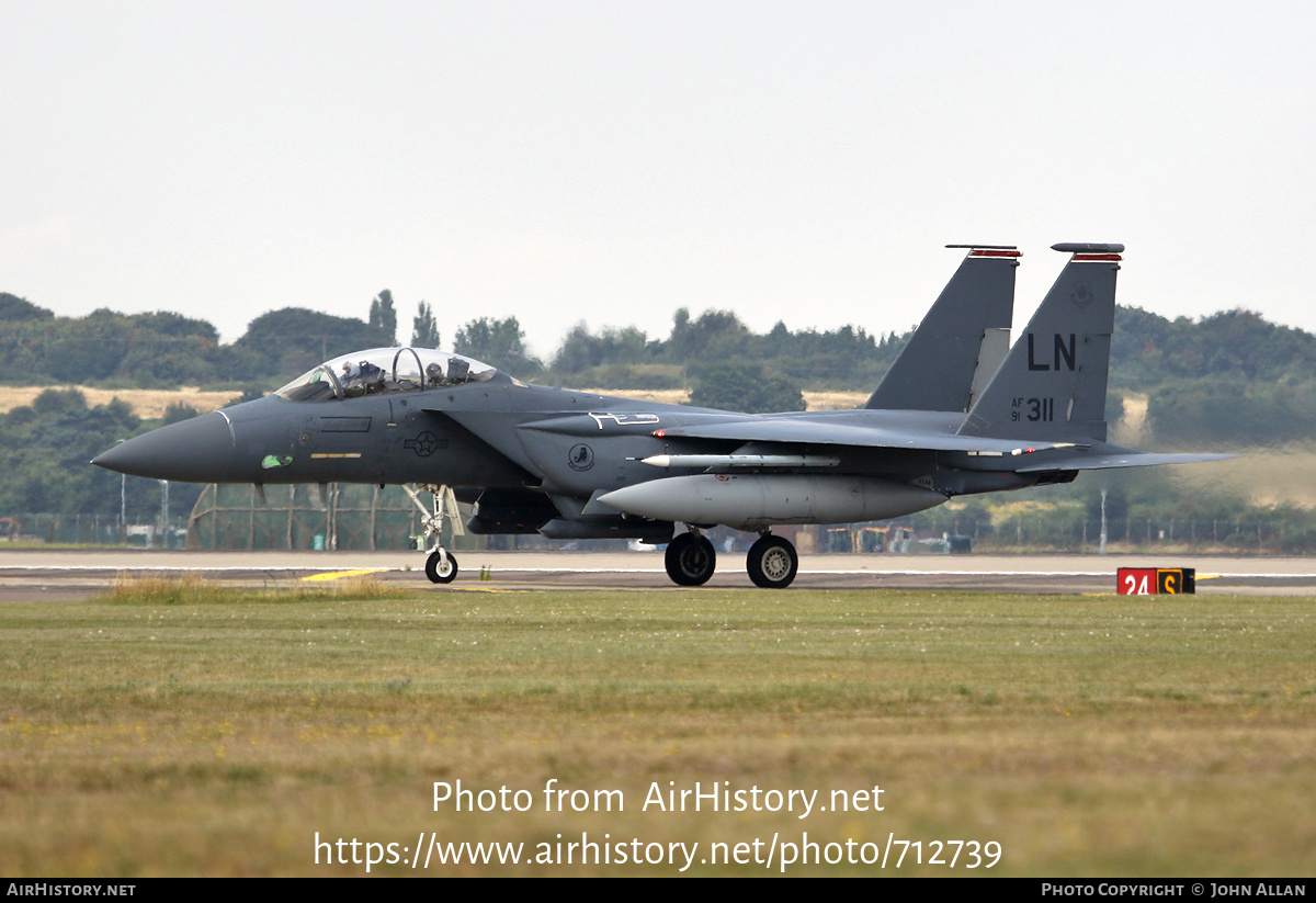 Aircraft Photo of 91-0311 / AF91-311 | McDonnell Douglas F-15E Strike Eagle | USA - Air Force | AirHistory.net #712739