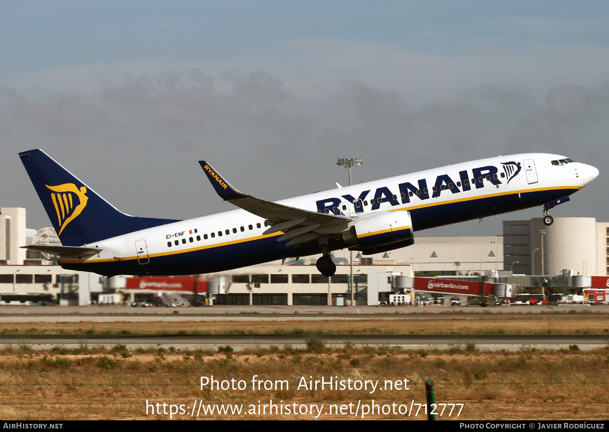 Aircraft Photo of EI-ENF | Boeing 737-8AS | Ryanair | AirHistory.net #712777