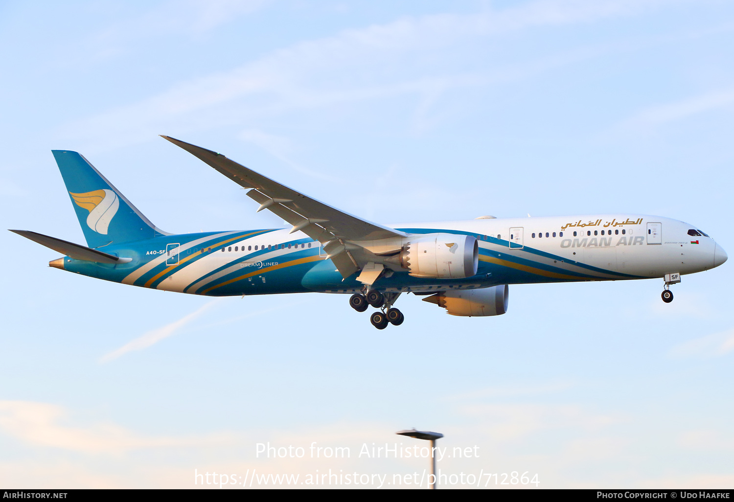 Aircraft Photo of A4O-SF | Boeing 787-9 Dreamliner | Oman Air | AirHistory.net #712864