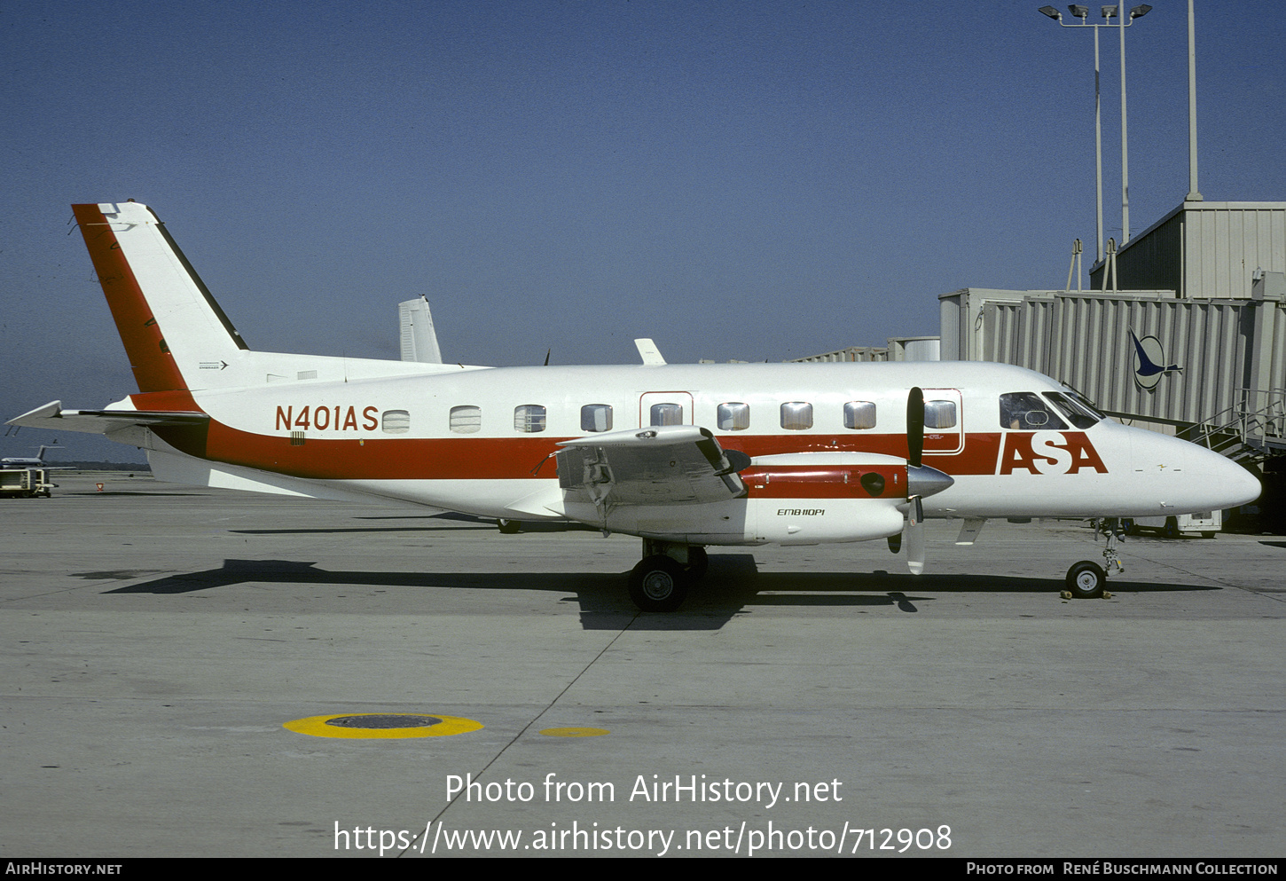 Aircraft Photo of N401AS | Embraer EMB-110P1 Bandeirante | ASA - Atlantic Southeast Airlines | AirHistory.net #712908