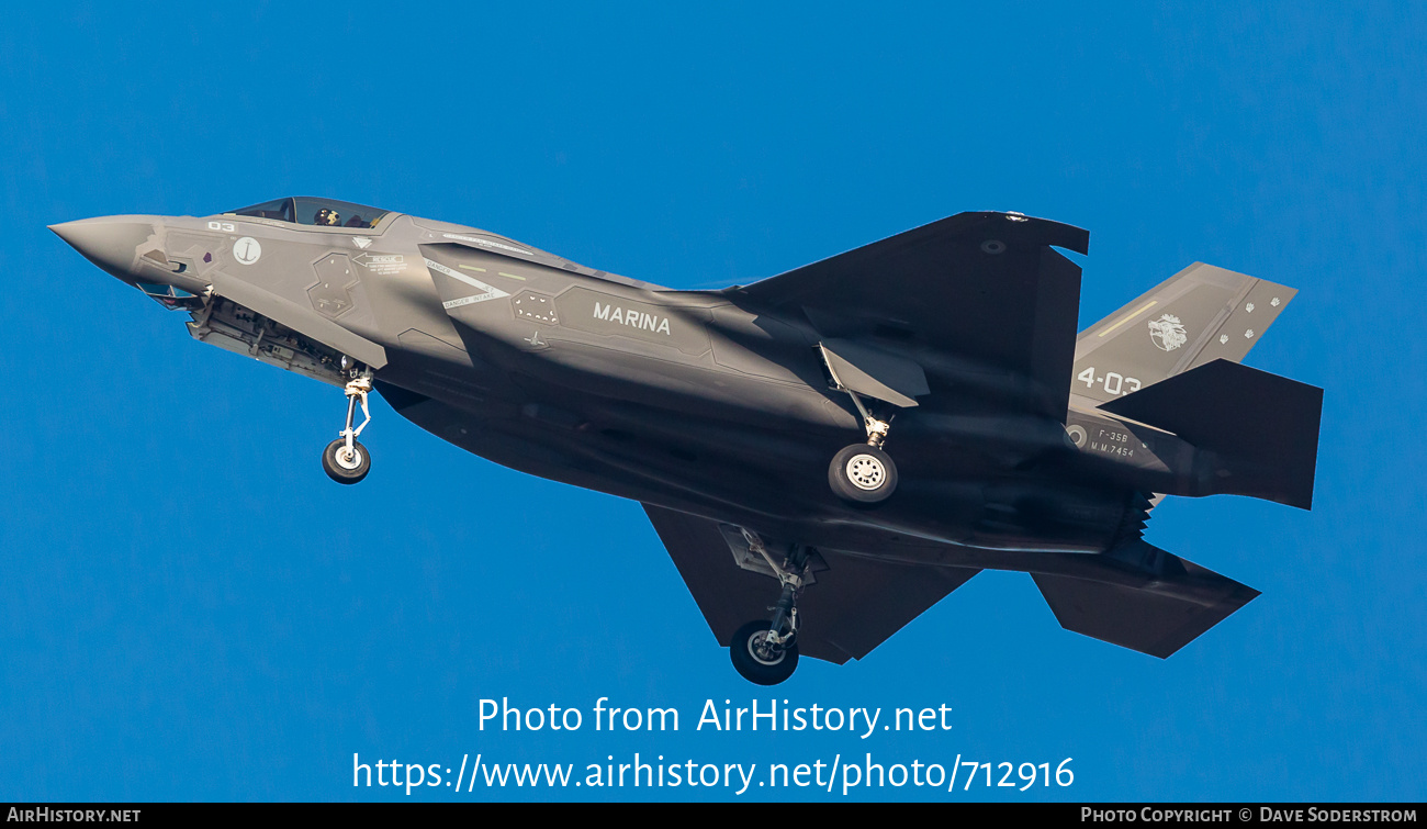 Aircraft Photo of MM7454 | Lockheed Martin F-35B Lightning II | Italy - Navy | AirHistory.net #712916