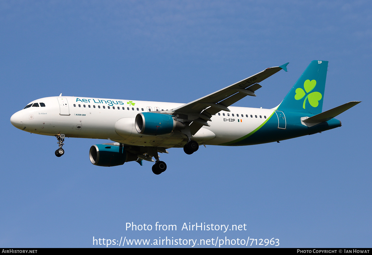 Aircraft Photo of EI-EDP | Airbus A320-214 | Aer Lingus | AirHistory.net #712963