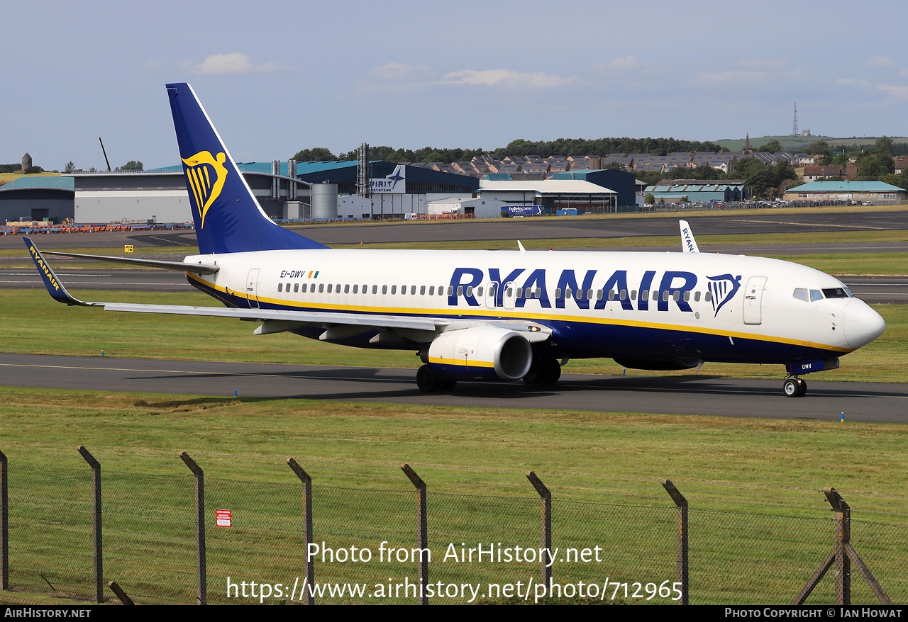 Aircraft Photo of EI-DWV | Boeing 737-8AS | Ryanair | AirHistory.net #712965