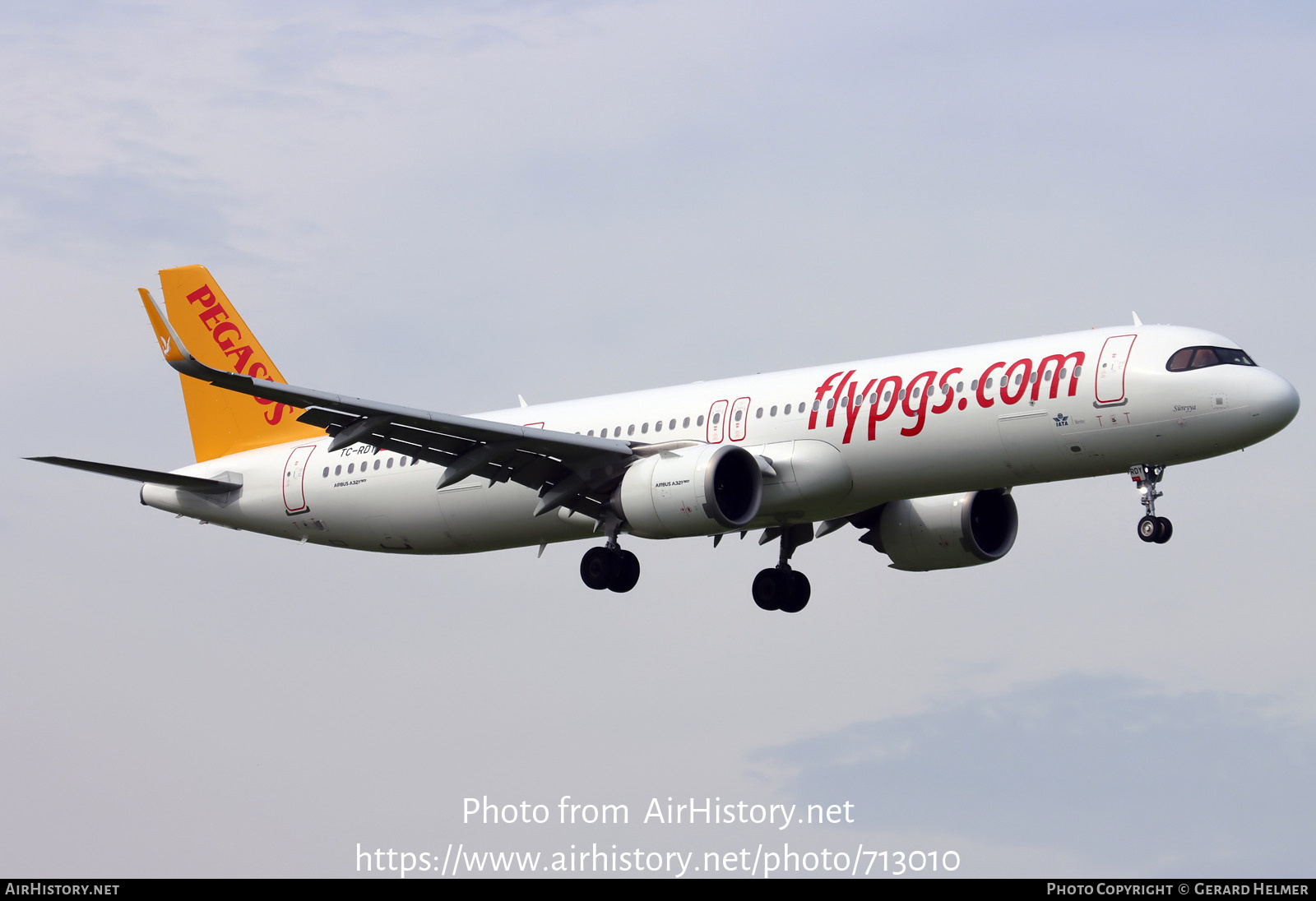 Aircraft Photo of TC-RDY | Airbus A321-251NX | Pegasus Airlines | AirHistory.net #713010