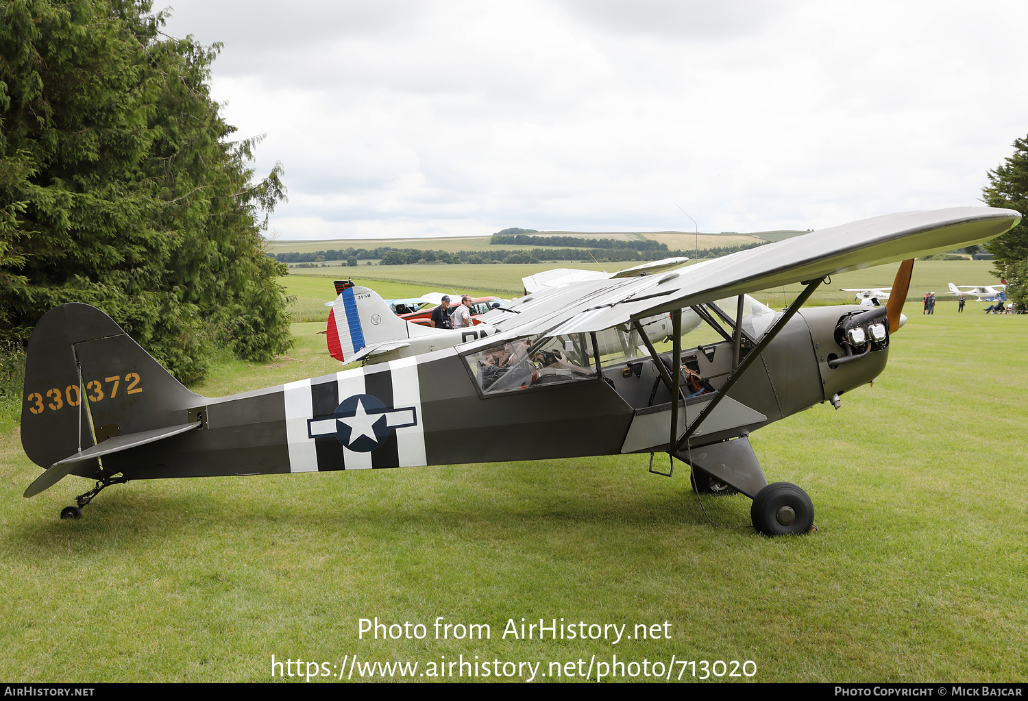 Aircraft Photo of G-AISX / 330372 | Piper L-4H(90) Cub (J-3C-90) | USA - Air Force | AirHistory.net #713020