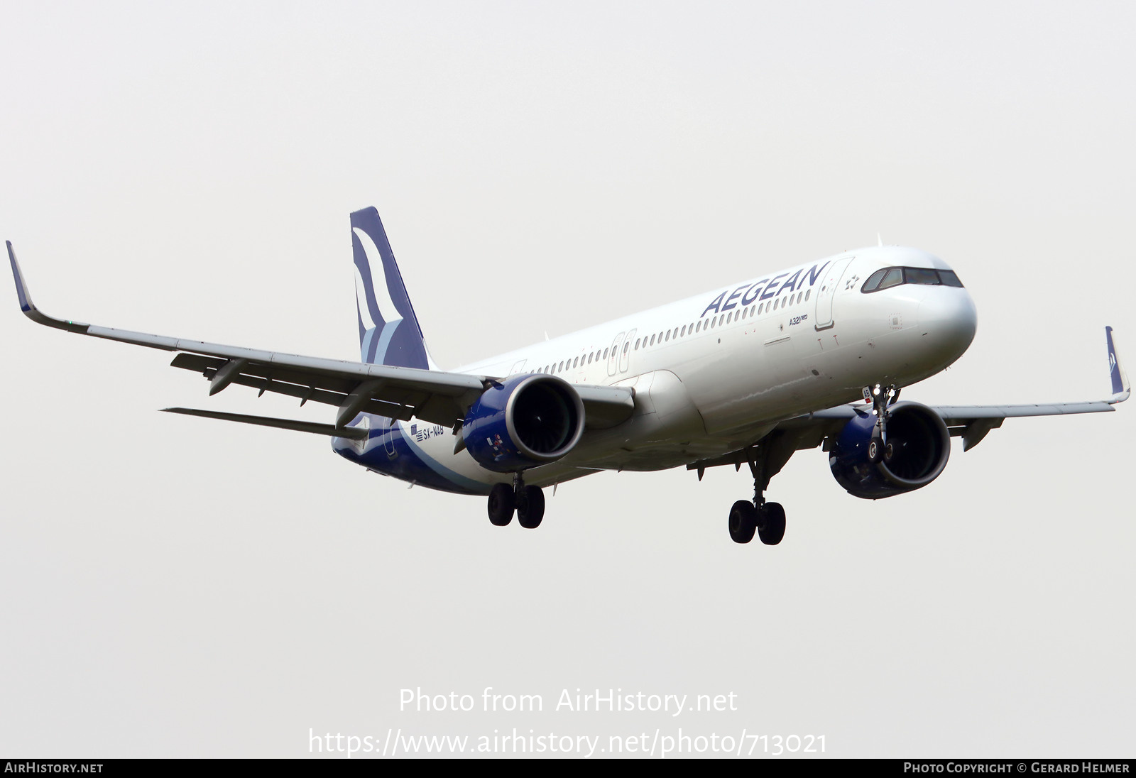 Aircraft Photo of SX-NAB | Airbus A321-271NX | Aegean Airlines | AirHistory.net #713021