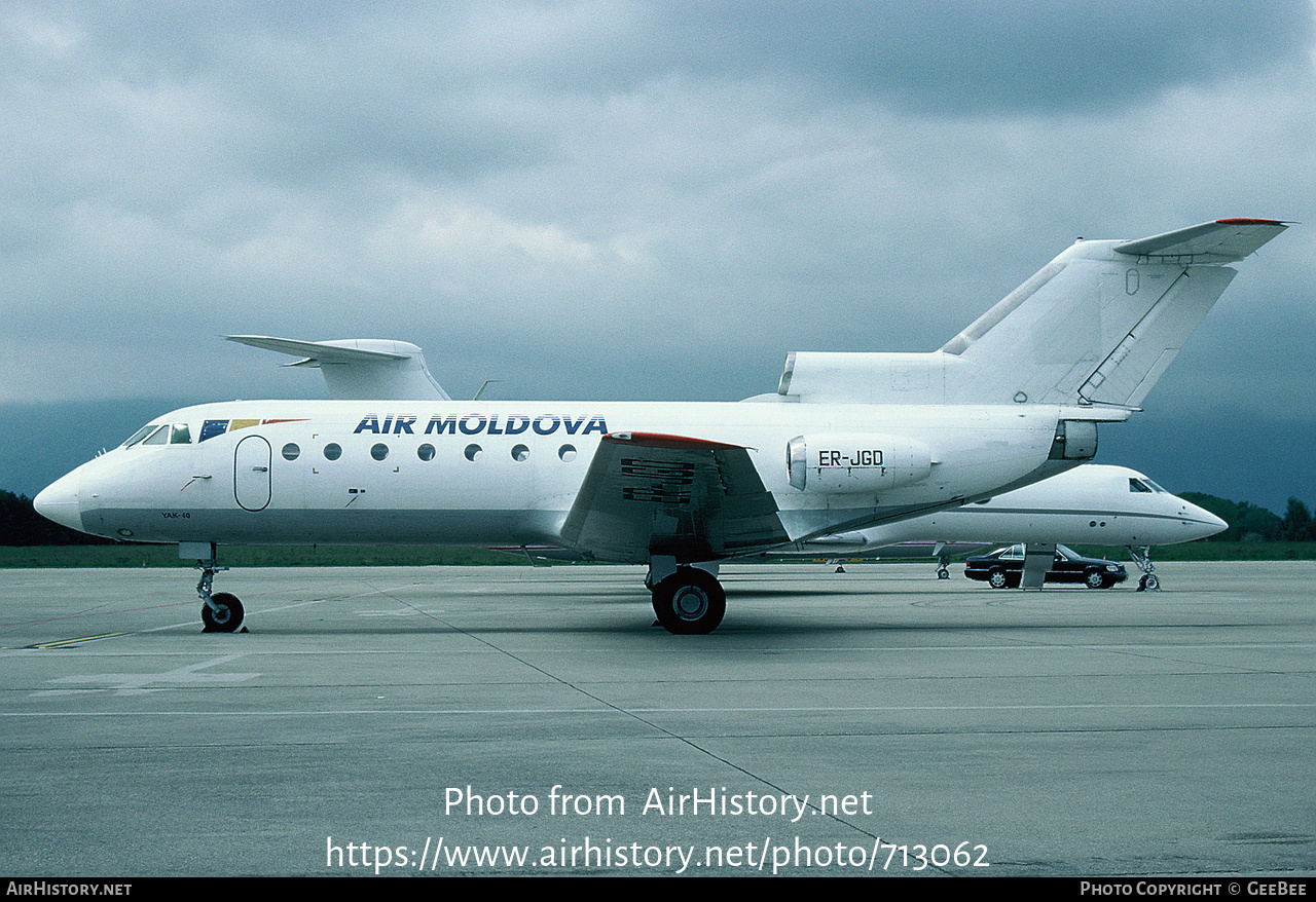 Aircraft Photo of ER-JGD | Yakovlev Yak-40 | Air Moldova | AirHistory.net #713062