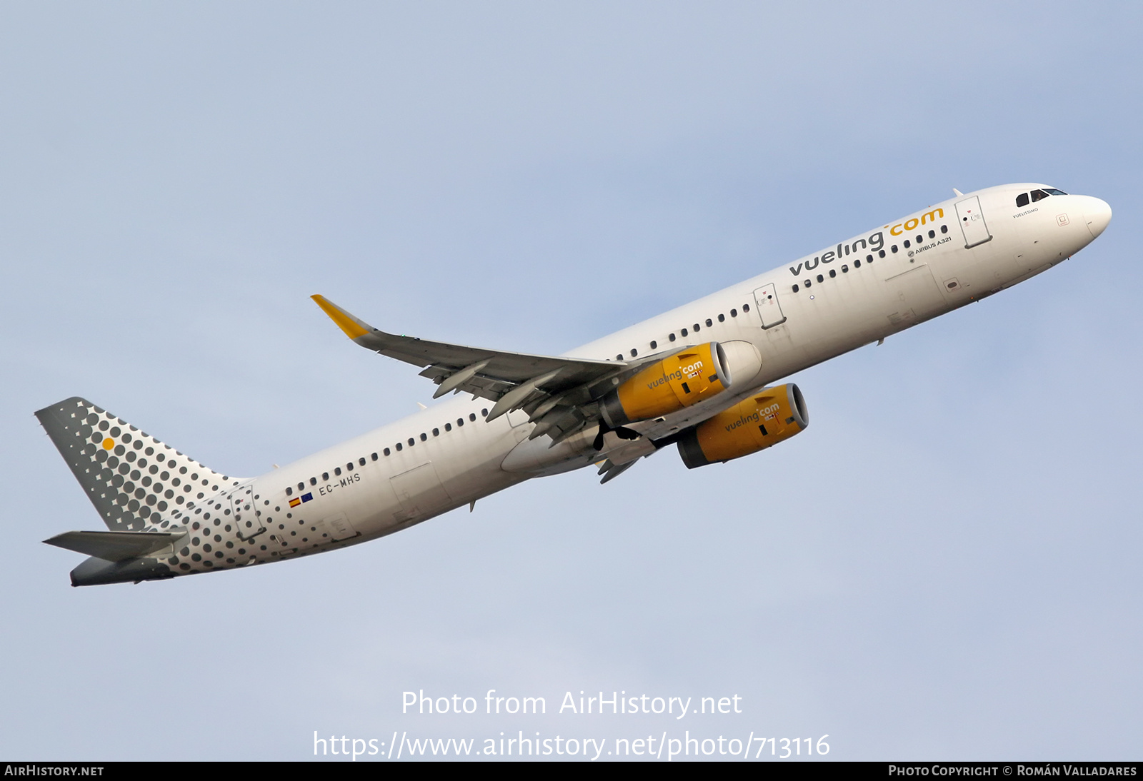 Aircraft Photo of EC-MHS | Airbus A321-231 | Vueling Airlines | AirHistory.net #713116