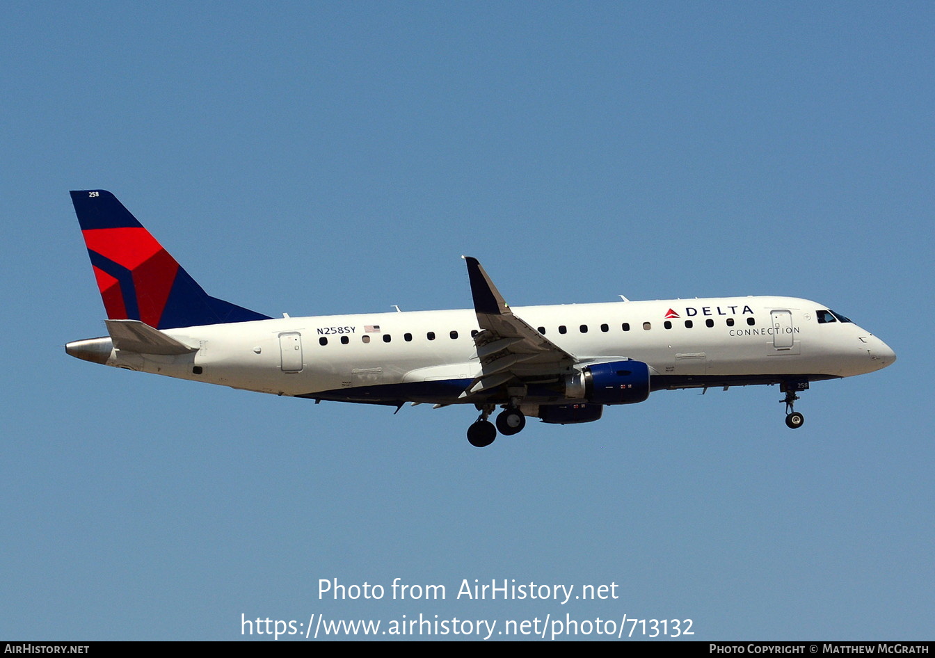 Aircraft Photo of N258SY | Embraer 175LR (ERJ-170-200LR) | Delta Connection | AirHistory.net #713132