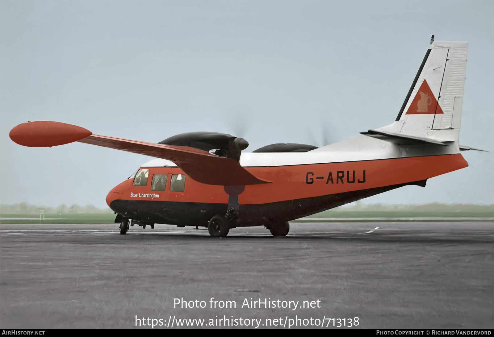 Aircraft Photo of G-ARUJ | Piaggio P-166 | Bass Charrington | AirHistory.net #713138