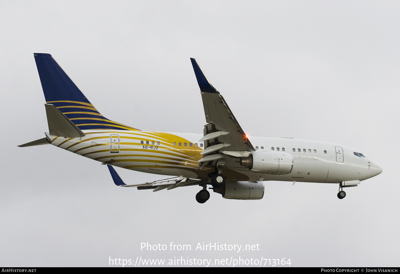 Aircraft Photo of A6-RJZ | Boeing 737-7Z5 BBJ | AirHistory.net #713164