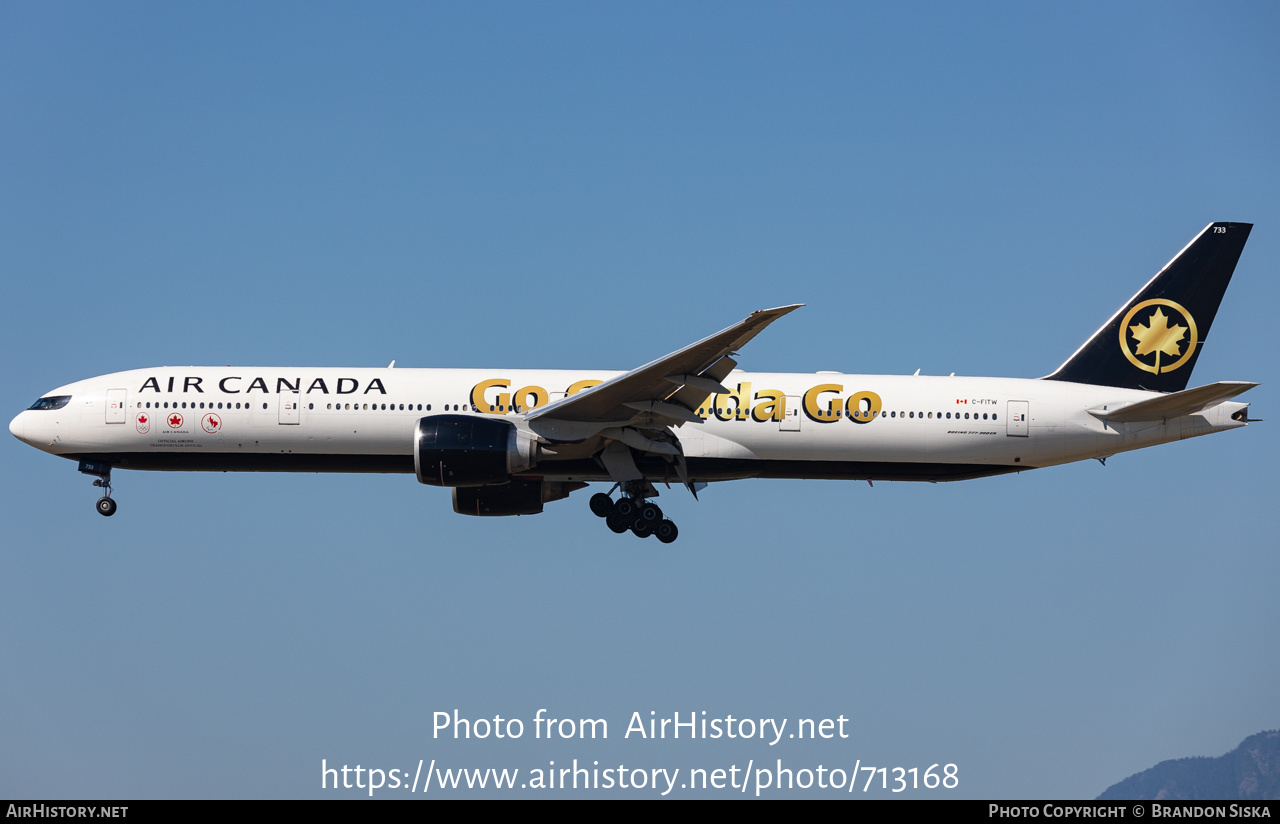 Aircraft Photo of C-FITW | Boeing 777-333/ER | Air Canada | AirHistory.net #713168