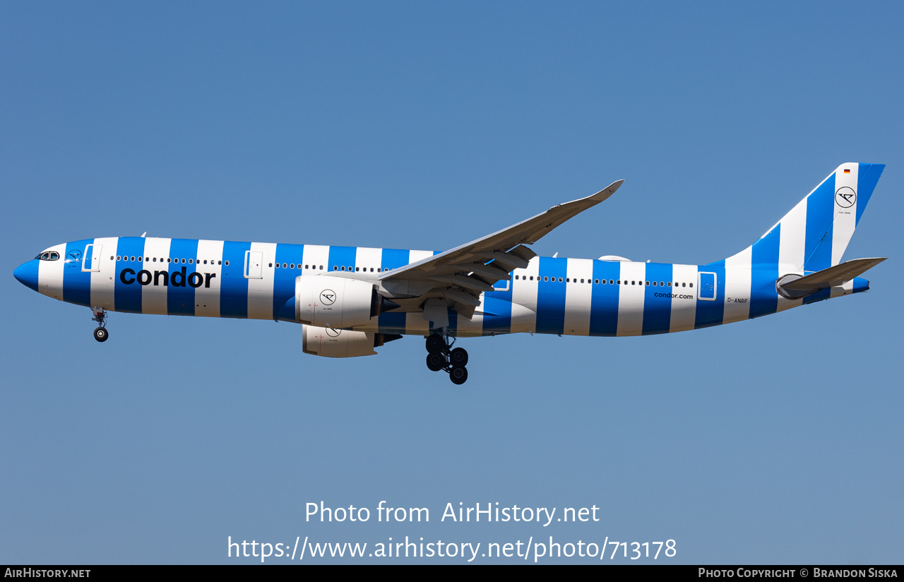 Aircraft Photo of D-ANRF | Airbus A330-941N | Condor Flugdienst | AirHistory.net #713178