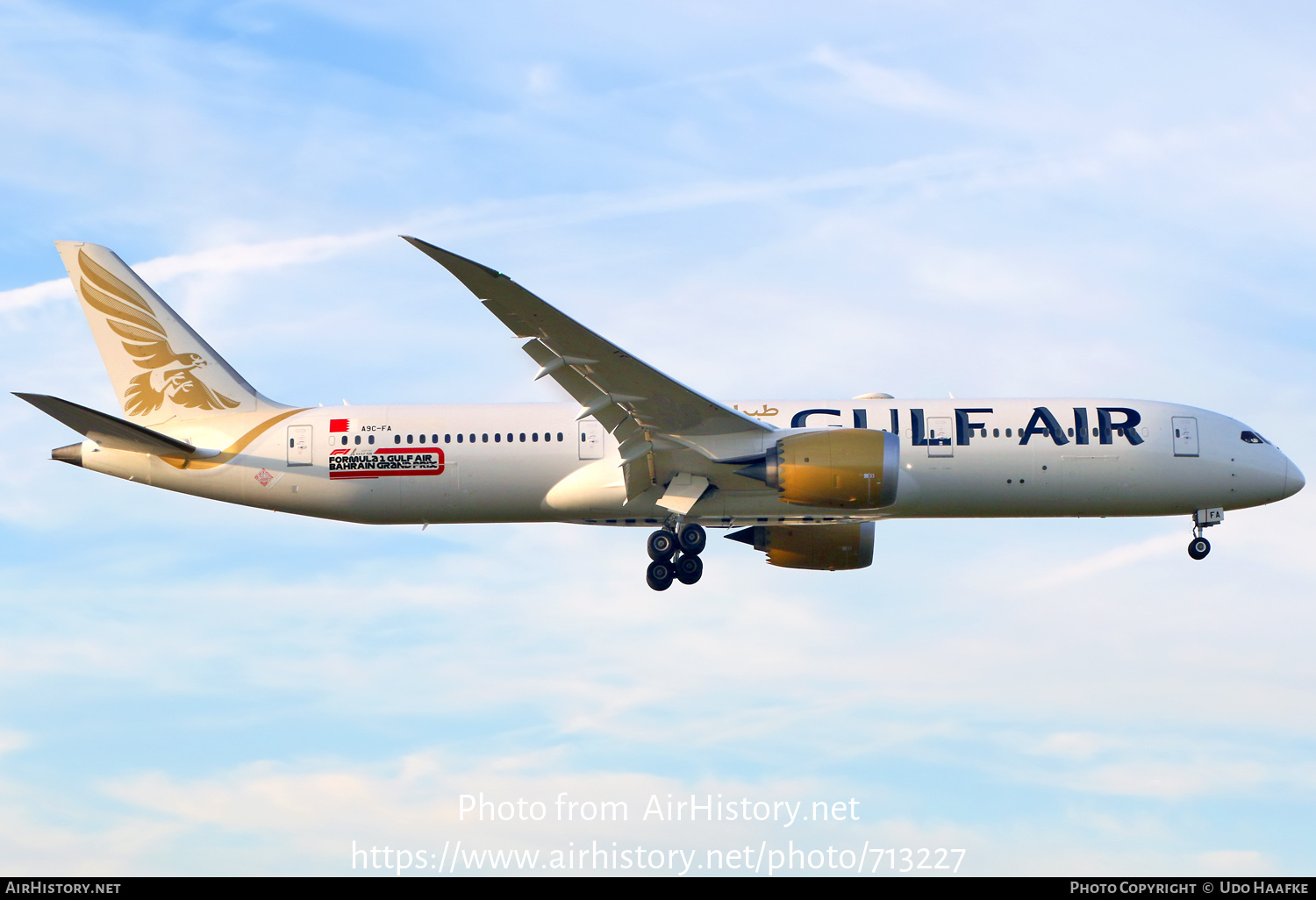 Aircraft Photo of A9C-FA | Boeing 787-9 Dreamliner | Gulf Air | AirHistory.net #713227