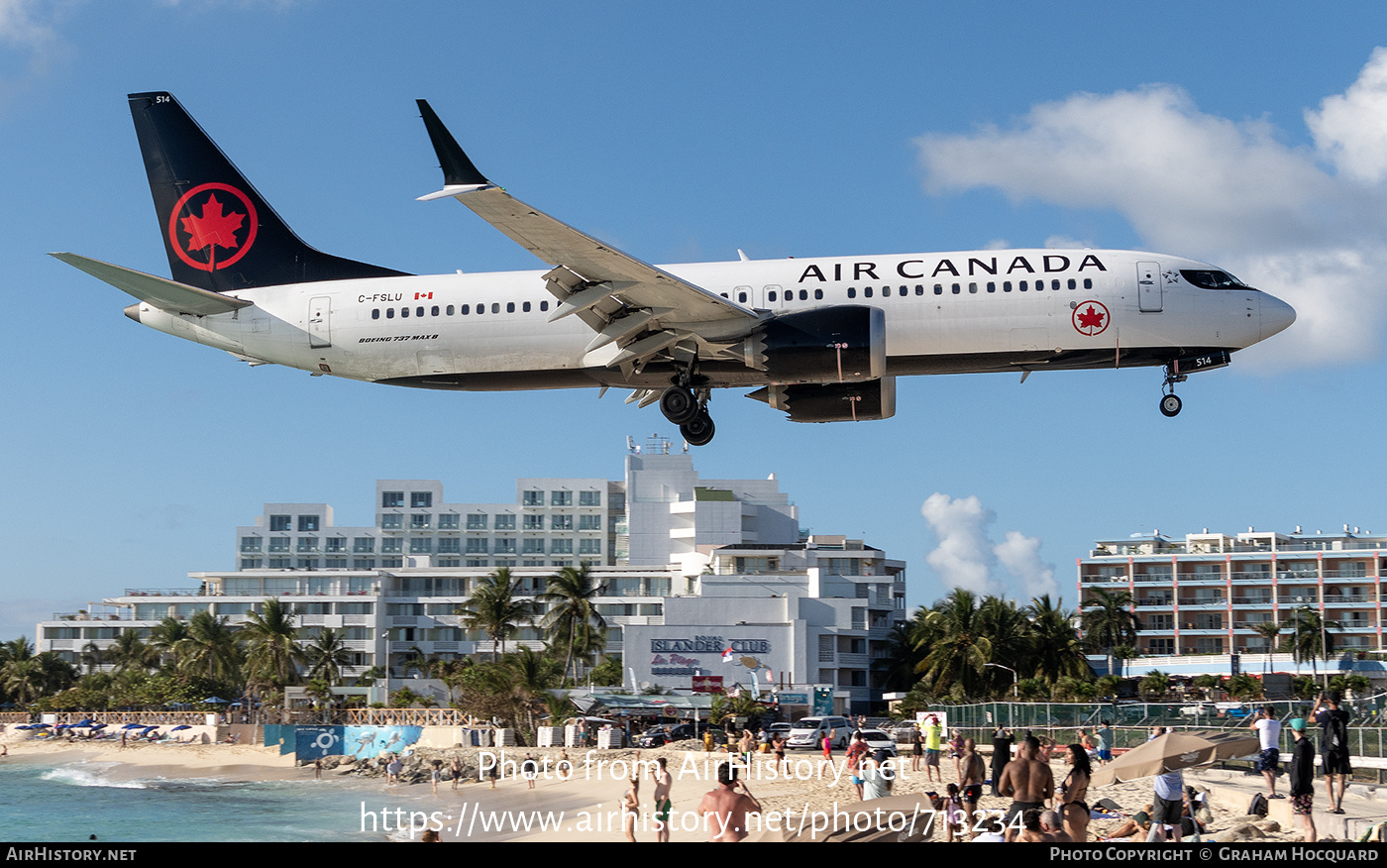 Aircraft Photo of C-FSLU | Boeing 737-8 Max 8 | Air Canada | AirHistory.net #713234