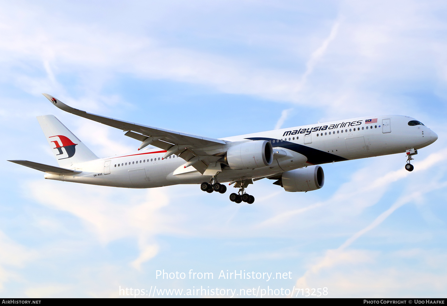 Aircraft Photo of 9M-MAE | Airbus A350-941 | Malaysia Airlines | AirHistory.net #713258