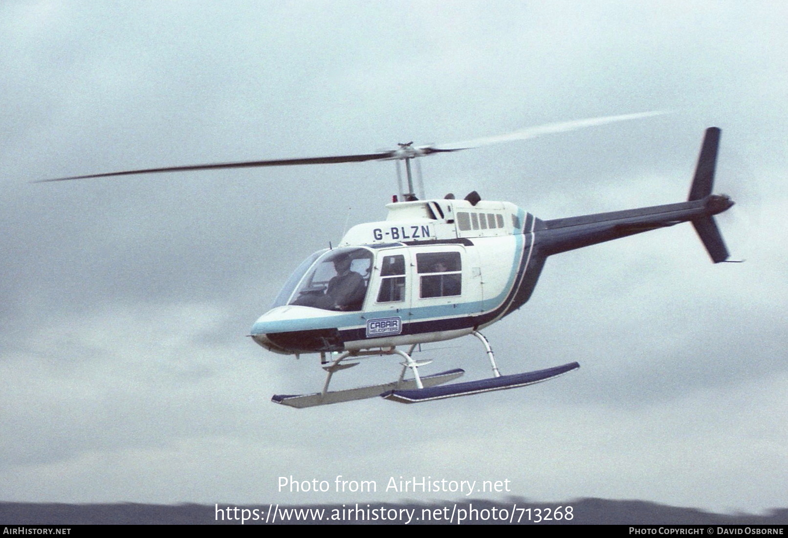 Aircraft Photo of G-BLZN | Bell 206B JetRanger II | Cabair | AirHistory.net #713268