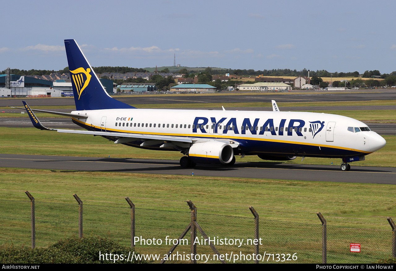 Aircraft Photo of EI-EVE | Boeing 737-8AS | Ryanair | AirHistory.net #713326