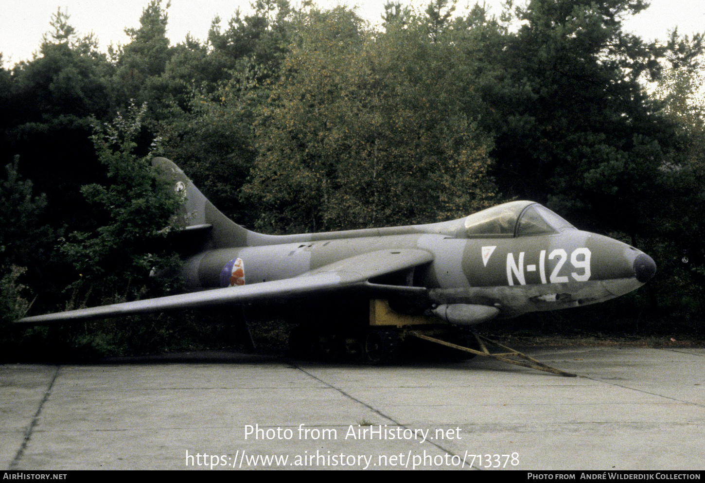 Aircraft Photo of N-129 | Hawker Hunter F4 | Netherlands - Air Force | AirHistory.net #713378