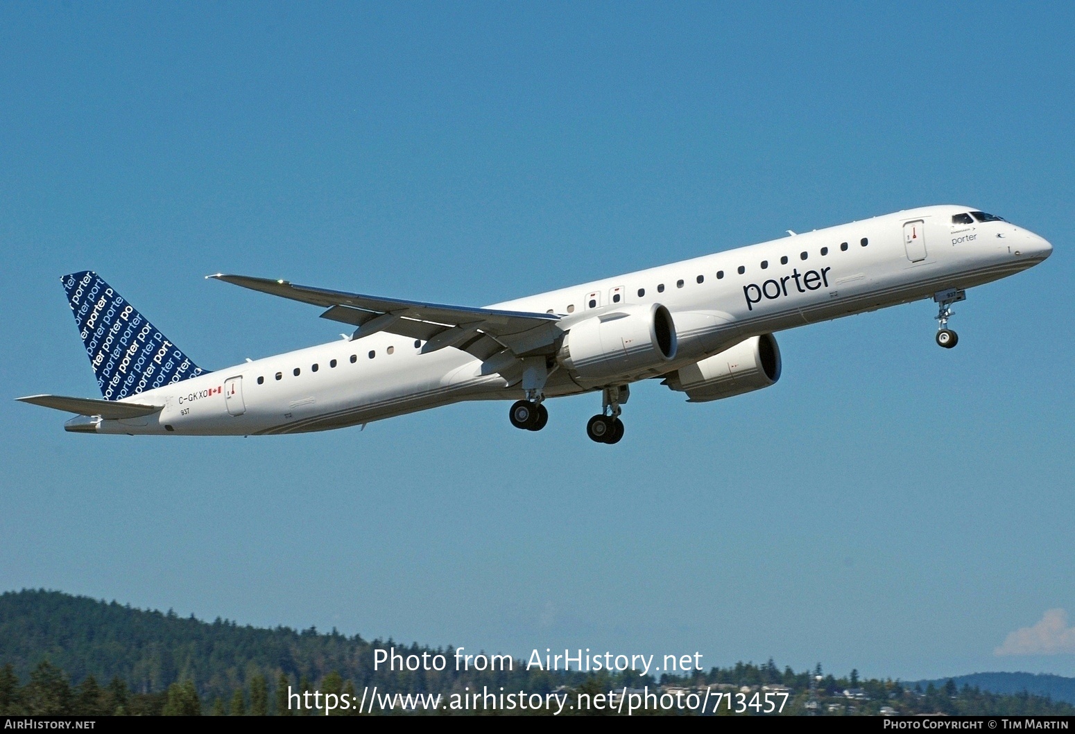 Aircraft Photo of C-GKXO | Embraer 195-E2 (ERJ-190-400) | Porter Airlines | AirHistory.net #713457