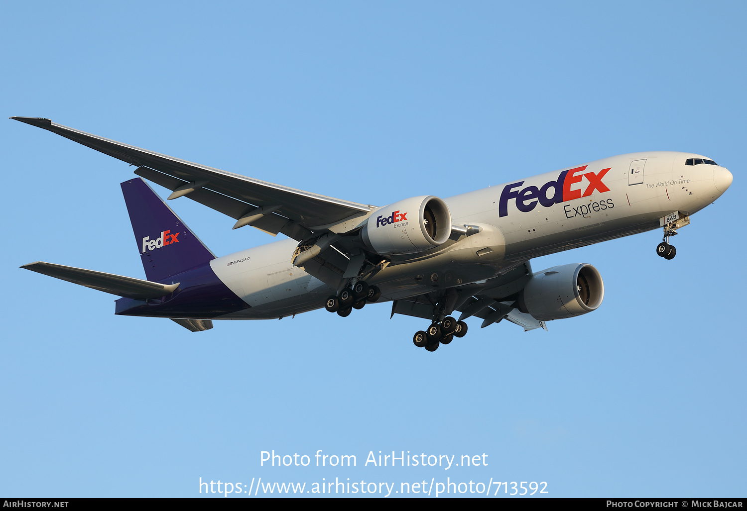 Aircraft Photo of N848FD | Boeing 777-F | FedEx Express - Federal Express | AirHistory.net #713592