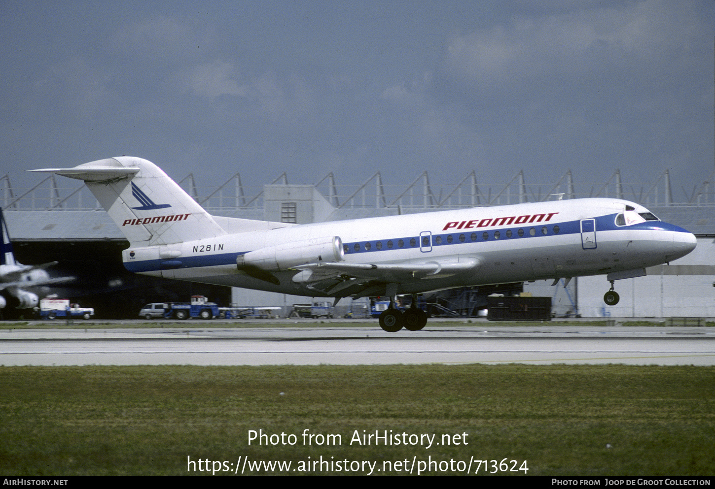 Aircraft Photo of N281N | Fokker F28-1000 Fellowship | Piedmont Airlines | AirHistory.net #713624