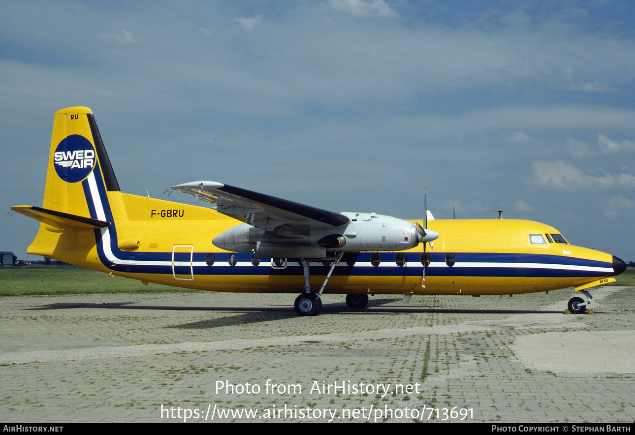 Aircraft Photo of F-GBRU | Fairchild F-27A | Swedair | AirHistory.net #713691