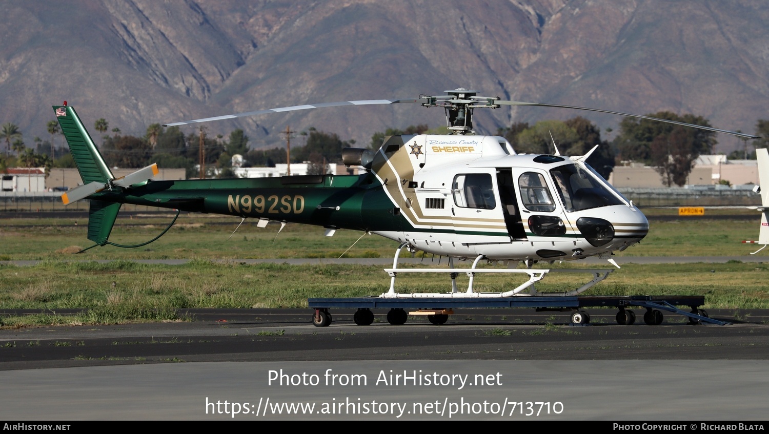 Aircraft Photo of N992SD | Airbus Helicopters H-125 | Riverside County Sheriff | AirHistory.net #713710