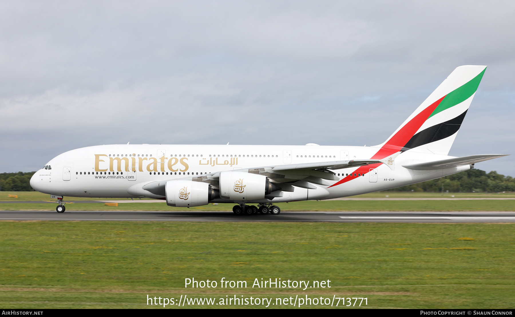 Aircraft Photo of A6-EUP | Airbus A380-842 | Emirates | AirHistory.net #713771