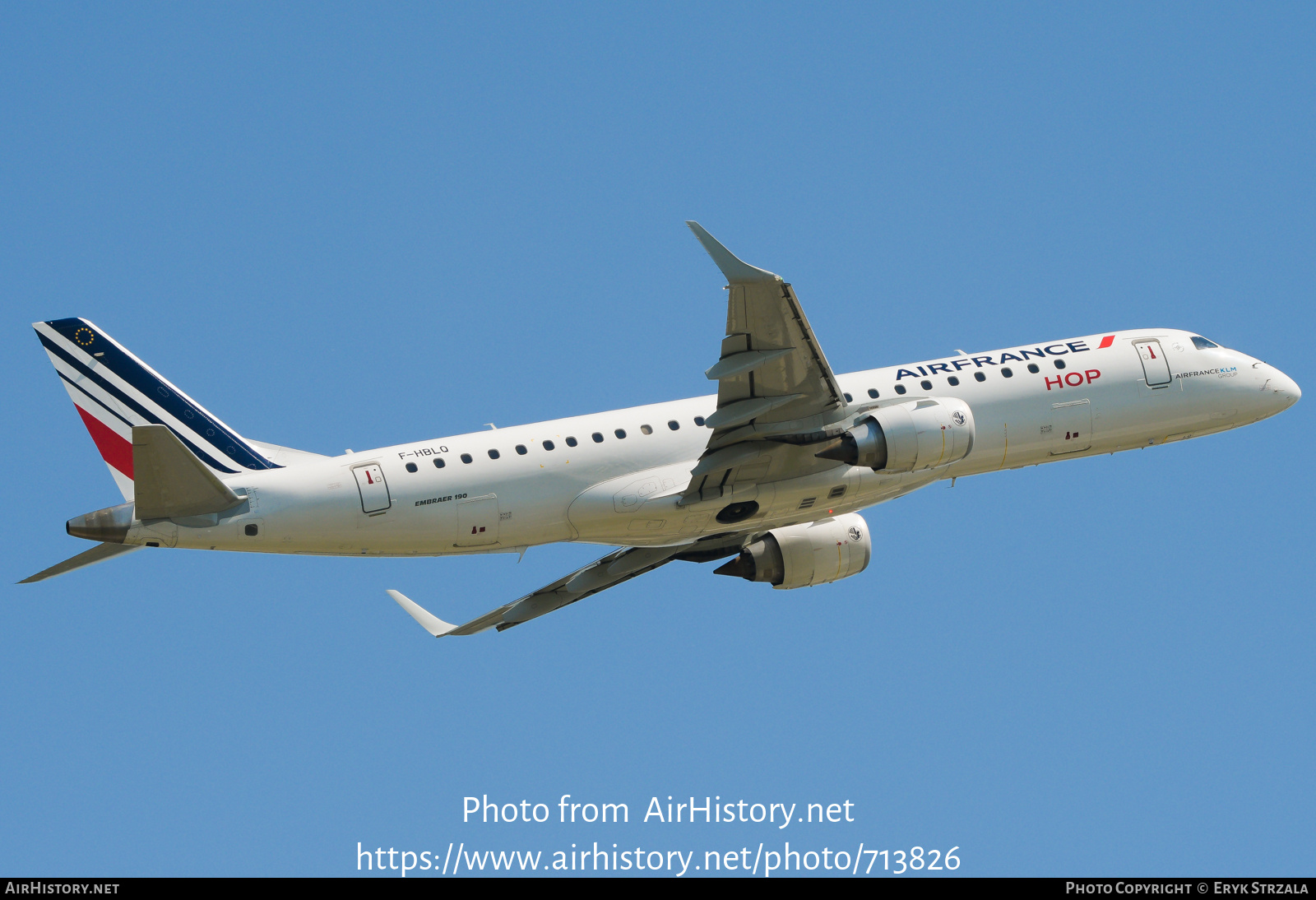 Aircraft Photo of F-HBLQ | Embraer 190STD (ERJ-190-100STD) | Air France | AirHistory.net #713826