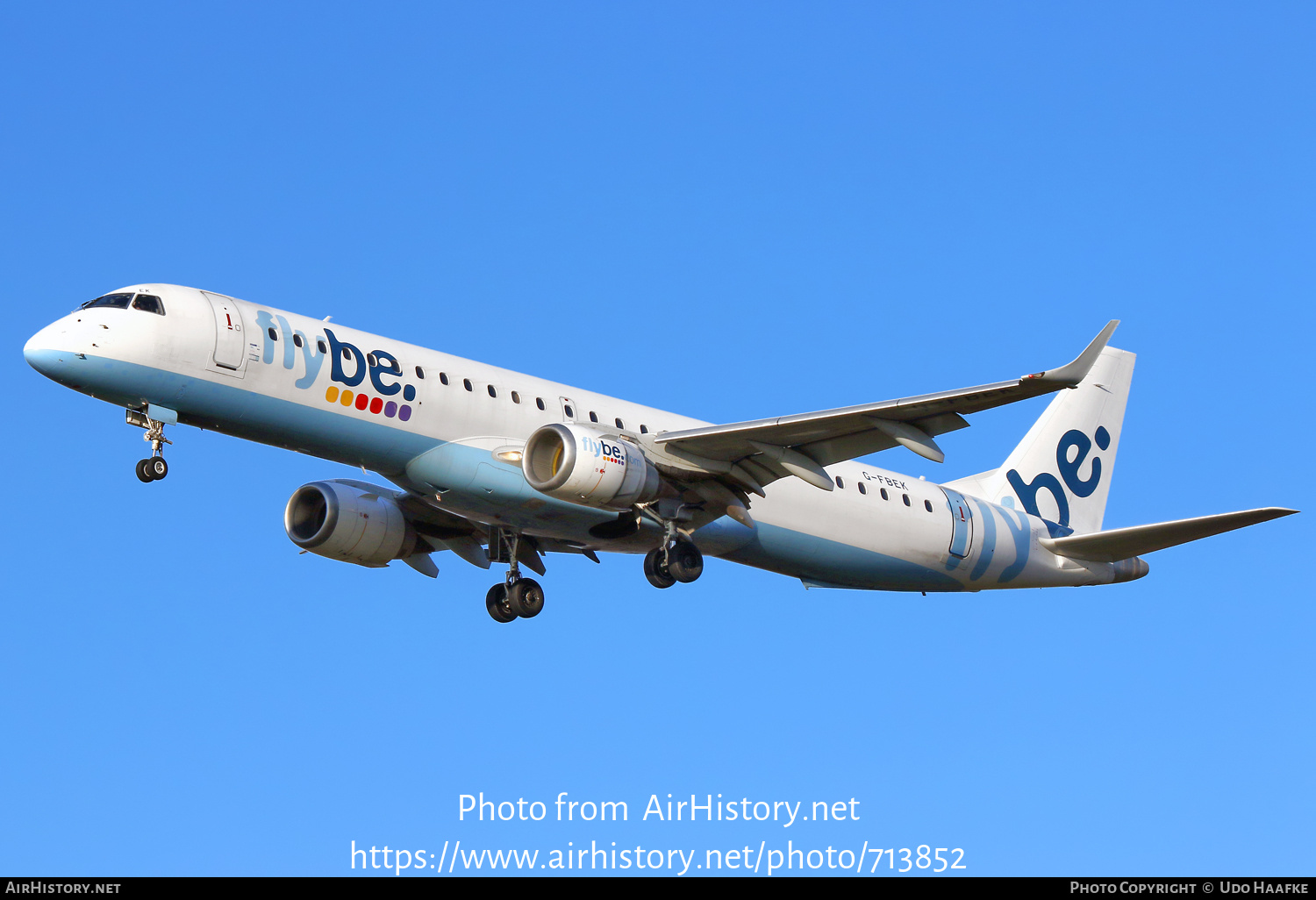 Aircraft Photo of G-FBEK | Embraer 195LR (ERJ-190-200LR) | Flybe | AirHistory.net #713852