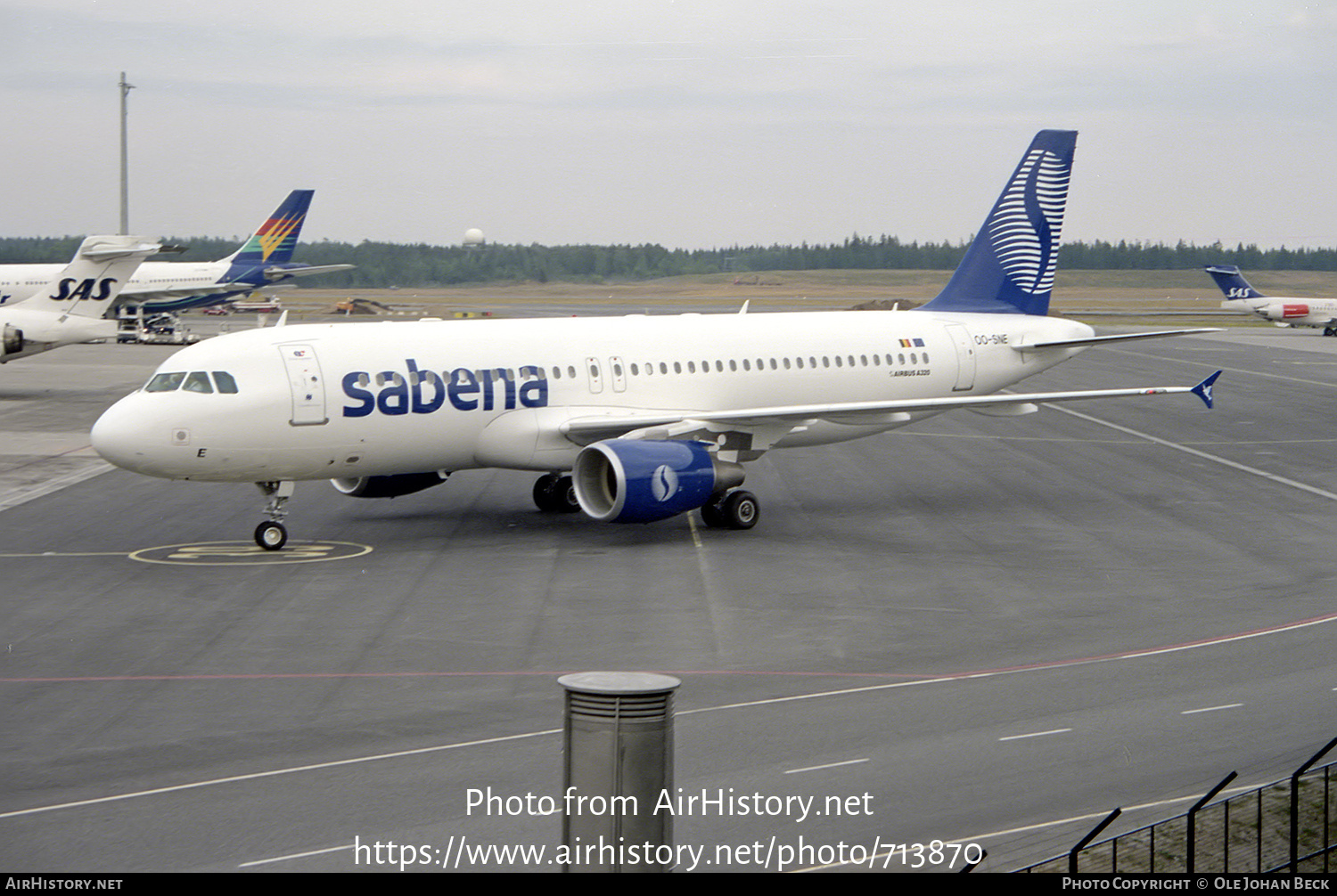 Aircraft Photo of OO-SNE | Airbus A320-214 | Sabena | AirHistory.net #713870