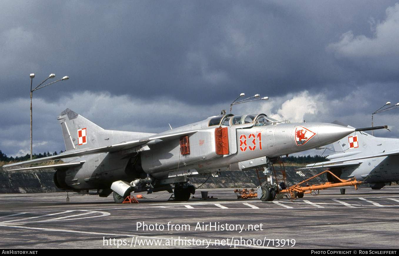 Aircraft Photo of 831 | Mikoyan-Gurevich MiG-23UB | Poland - Air Force | AirHistory.net #713919